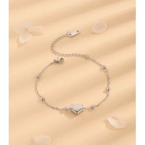 Armband - Roestvrij Staal - Zilverkleurig - Charming Sparkle Collection