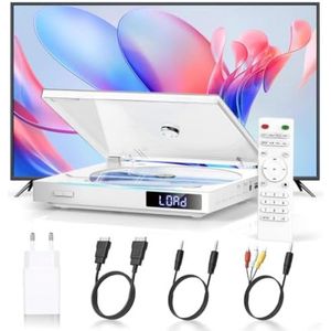 DVD Speler met HDMI - Blu Ray Spelers - Externe DVVD Speler - Wit