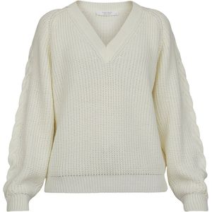 SISTERS POINT Miba-v - Dames Trui - Off white - Maat XS