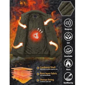 Militaire Tactische Winterjas voor Mannen - Katoenen Werkjas met Multi-Zakken