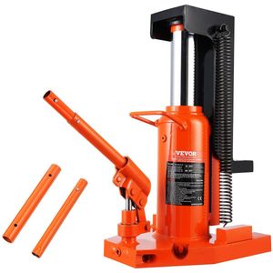 Krik - Hydraulische Potkrik - 10 Ton Hefvermogen - Verstelbare Hoogte 2-17,3 cm