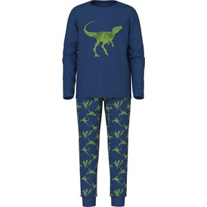 NAME IT NKMNIGHTSET NAVY PEONY DINO Jongens pyjama - Maat 98/104