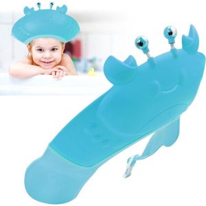 Douchemuts kinderen bescherming ogen oren haarwas hulp blauw.