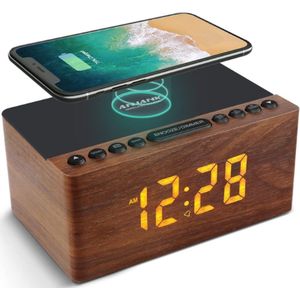 ANJANK® Wekkerradio - Wekkerradio Met Projectie - Digitale Wekker Met Projectie - Projectie Wekker - Projectieklok Plafond