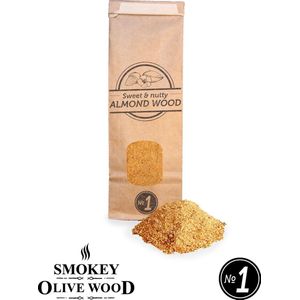 Smokey Olive Wood - Rookmot - 300 ml, AMANDELHOUT - Rookmeel fijn ø 0-1mm