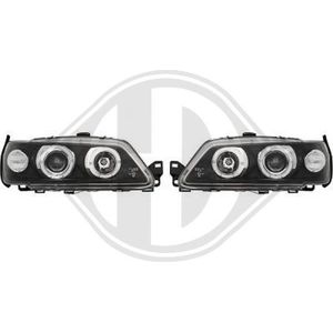 Peugeot - Diederichs 4232880 - Koplampen Set - Zwart - Rond - Met Navigatielicht