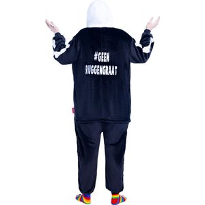 Skelet onesie - dieren onesie - halloween verkleedkleding - carnavalskleding - Carnaval kostuum - dames - heren - volwassenen - #GEENRUGGENGRAAT - maat S/M