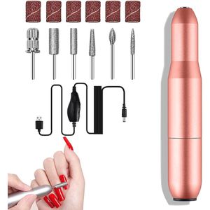 Professionele elektrische nagelfrees - 12-in-1 draagbare set voor manicure en pedicure - 20.000 omw/min - instelbare snelheid - Moederdagcadeau