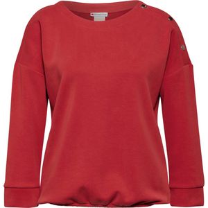 Street One - Dames - Overhemd - Rood - 3/4 Mouwen, Knoopdetail, Ronde Halslijn