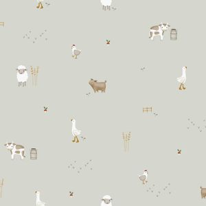 Little Dutch Kinderkamer behang Little Farm - 10mx52cm