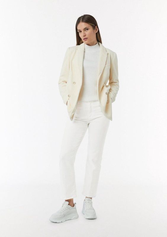 comma - Cropped Flared Jeans - Denim