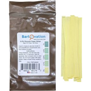 Glucose teststroken voor voedingswetenschap en experimenten - 40 stuks