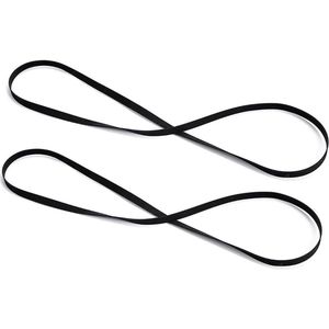 2 Stuks Draaitafel Riem Vervanging - Vouw Lengte 200 MM - Geschikt voor Retro Vinyl Platenspelers - Voor Riemaangedreven Draaitafels