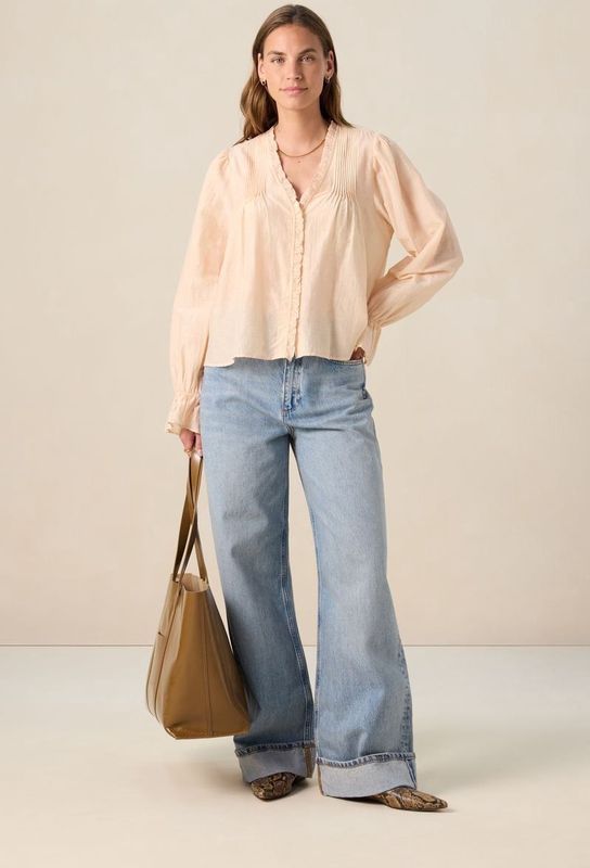 Sissy-Boy - Blouse - Lichtoranje - Met Ruffles