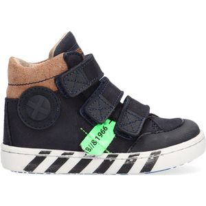 Shoesme Ur21w043 Hoge sneakers - Leren Sneaker - Jongens - Blauw - Maat 22