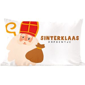 Sierkussen - Sinterklaas Sint Quote - Multicolor - 40 Cm X 60 Cm