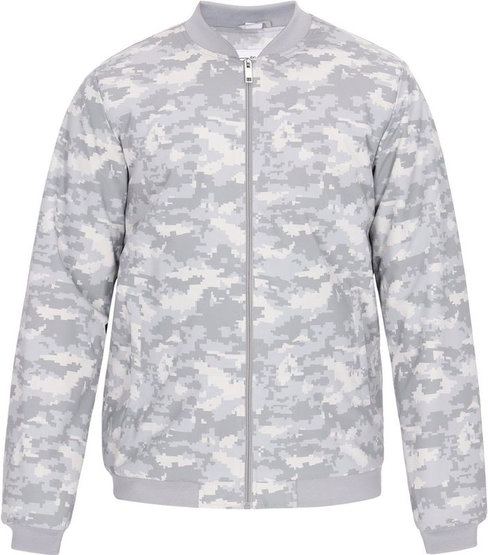 MO - Tussenjas - Grijs - Bomberjack - Normale Pasvorm - Camouflage