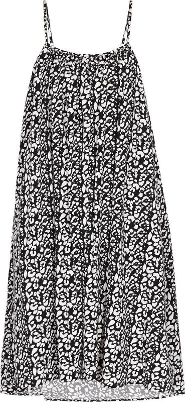 MYMO - Spring Summer - Zomerjurk - Zwart/Wit - Dierenprint - Mouwloos