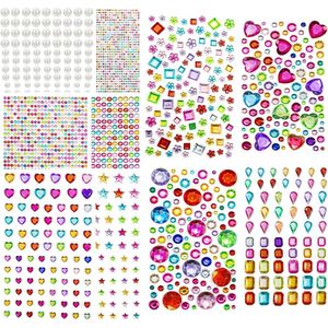 2685-delige DIY Glitter Stones Crafts Rhinestone Glitter Diamonds DIY Crystal Rhinestone Glitter Stickers for Kids Crafts Pack