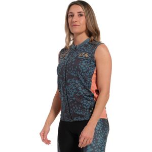 Rehall - LORENA-R Womens Cycling Top No Sleeves - XS - Panther Moss