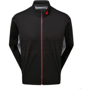 FootJoy HydroKnit Jacket - Zwart/Rood/Grijs - Maat S