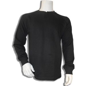 RIXIP Bamboe sweater Henley Zwart maat 3XL