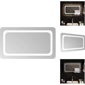 vidaXL LED badkamerspiegel - 70 x 40 cm - waterdicht - USB-interface - Spiegel