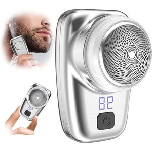 Elektrisch draagbaar scheerapparaat voor mannen - USB oplaadbaar en waterdicht - Nat en droog gebruik - Thuis, auto, reizen