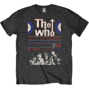 The Who - Live At Leeds '70 Heren T-shirt - Eco - S - Zwart