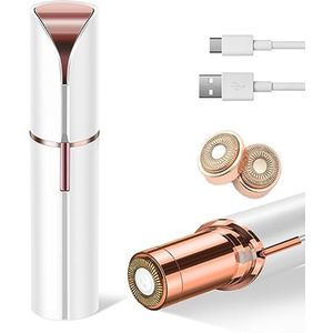 Pijnloze Gezichtshaarverwijderaar voor Vrouwen, Mini Elektrisch Scheermesje en Draagbare Epilator