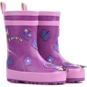 Roze kinderregenlaars Vlinder van Kidorable 31