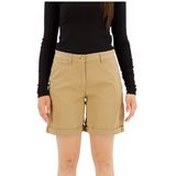 Tommy Hilfiger Co Blend Chino Shorts Beige 32 Vrouw