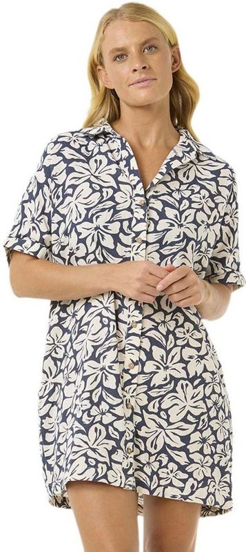 Rip Curl - Las Dalias - Korte Jurk - Katoen-Linnen - Korte Mouwen