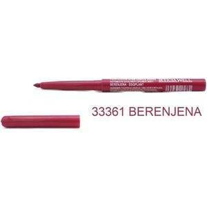 Leticia Well - Roze Rood/Eggplant lippotlood en oogpotlood draaibaar zacht / Automatic Eyeliner Lipliner Soft - Nummer 33361 - 1 stuks