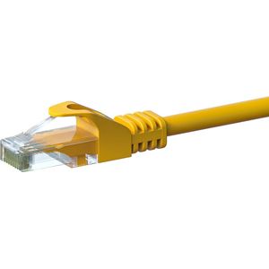 Danicom CAT6 UTP patchkabel - 0,50 meter geel - CCA - netwerkkabel - internetkabel - UTP kabel - RJ45 - 1000 mbit/s