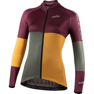 Nalini - Dames - Fietsshirt - Lange Mouwen - Wielrenshirt - Rood - Paars - LSCOLORLADYJERSEY - M
