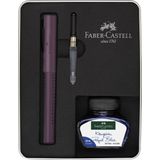 Faber-Castell vulpen - Grip Berry - giftbox met convertor en inktpot blauw - FC-201531