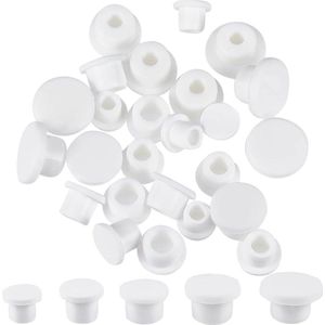 30 stuks siliconen gatstop waterdichte rubberen buisdop wit - 95-15 mm binnendiameter .
