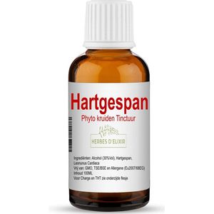Herbes D'elixir Hartgespan Tinctuur – 100 ml – Natuurlijke Extracten – Geschikt voor Veganisten