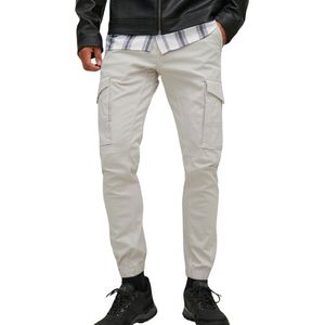 JACK & JONES Paul Lake Cargo loose fit - heren cargo broek - beige - Maat: 30/34