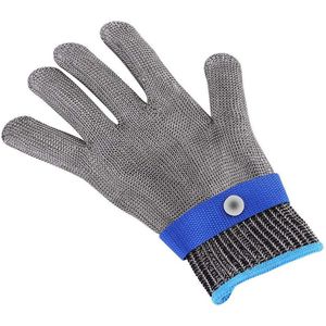 Snijbestendige handschoenen - draadmetalen gaashandschoen voor veiligheid in de keuken - voor oesters, mandoline, mes, slager - snijbestendige beschermende handschoen .