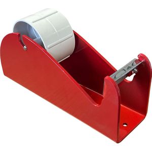Kortpack - Rode Tafeldispenser voor 50mm brede Tape - Kerndiameter: 76mm - Plakband-afroller voor op Bureau of Werkbank - (065.0519)