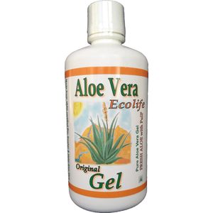 Aloe Vera Gel 1L - inwendig gebruik - Ecolife - maag - darmen - weerstand