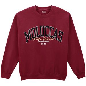 Moluccas Sweater Bordeaux Rood Unisex - Pacific Warriors - Molukken Streetwear