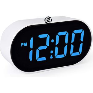 Equivera Digitale Wekker - Sluimerfunctie - USB-Aansluiting - LED-Display - Stekkerdoos En Batterij
