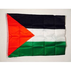 Grote Palestina Vlag Polyester 150X90Cm - Gaza - Palestijnse