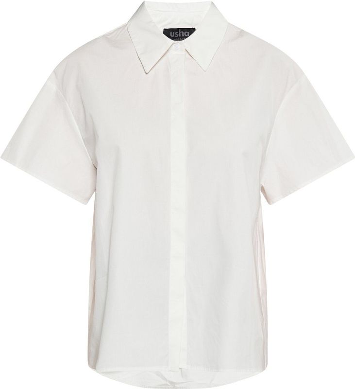 usha - Overhemd - Katoen - Korte Mouwen