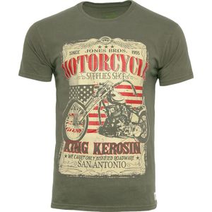 King Kerosin T-Shirt San Antonio Oliv-S