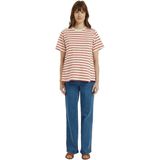 Vertbaudet - Gestreept T-shirt - Rood - Biologisch Katoen - Voor Zwangerschap en Borstvoeding
