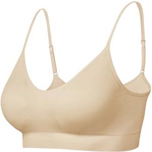 Gevoerde sportbeha set voor dames zonder beugel - yoga bralette top